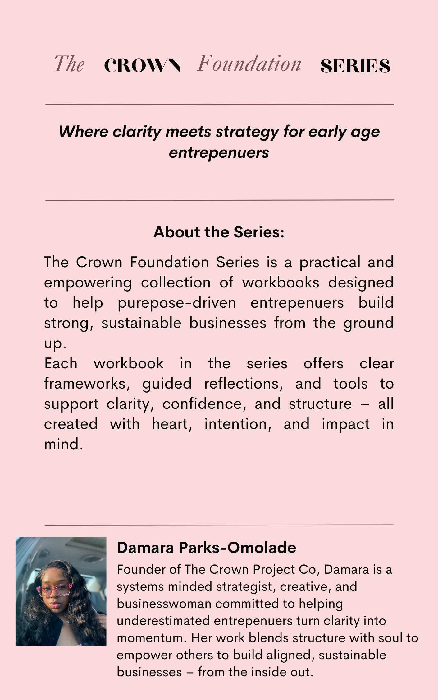 The Crown Foundation Series (5-in-1 Workbook Bundle)